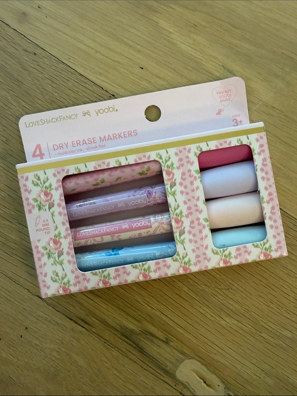 LoveShackFancy x Yoobi Floral Dry Erase Markers